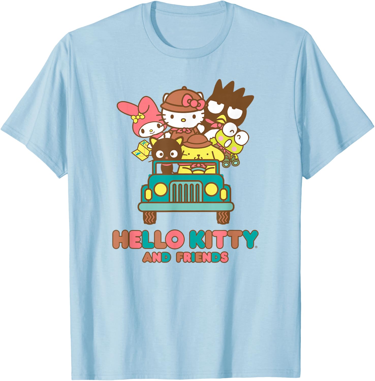 Hello Kitty and Friends Adventure Awaits T-Shirt - T-Shirt | Light Blue