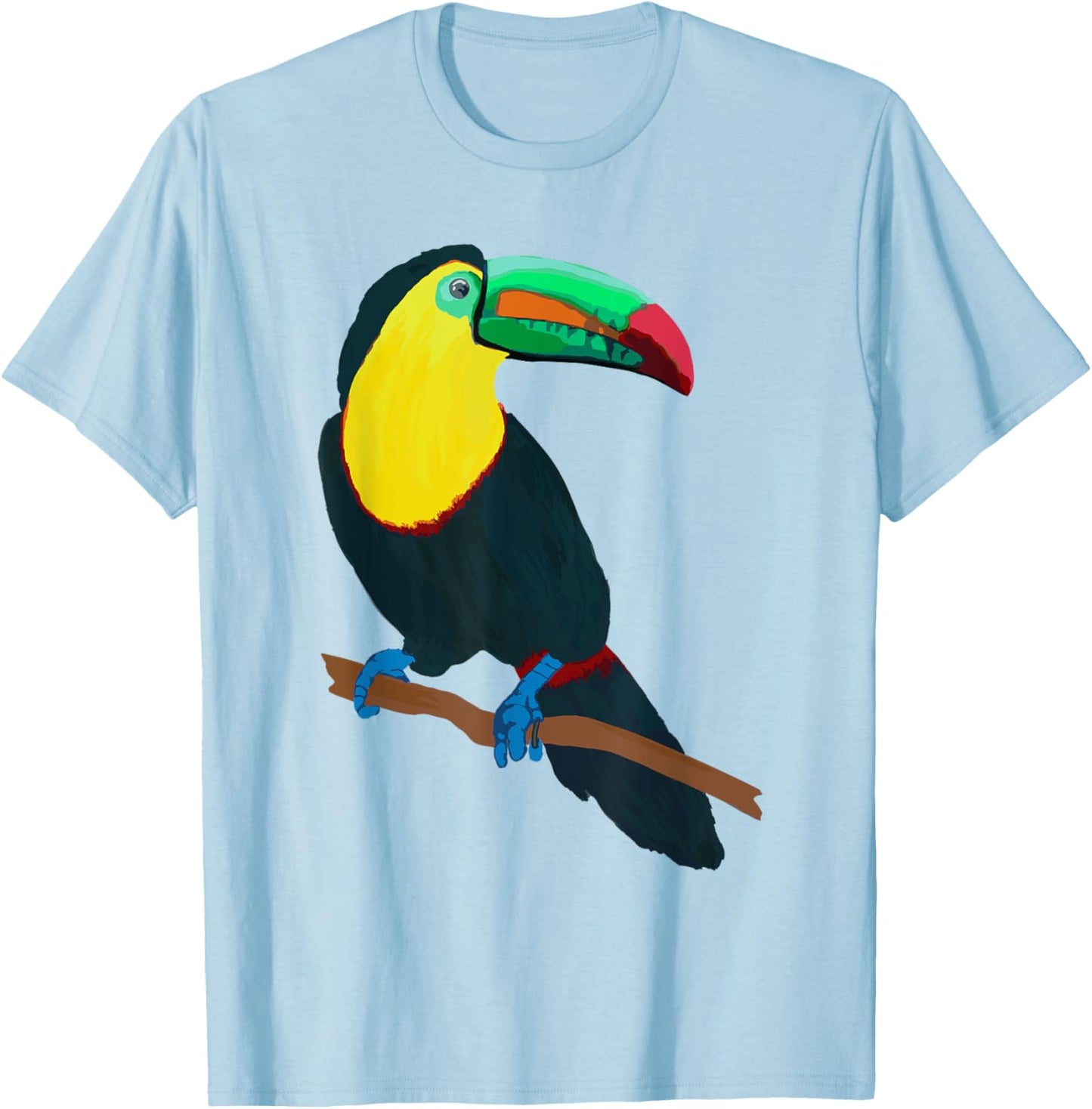 Beautiful Keel-billed Toucan Bird Tucan T Shirt Costa Rica T-Shirt - T-Shirt | Light Blue