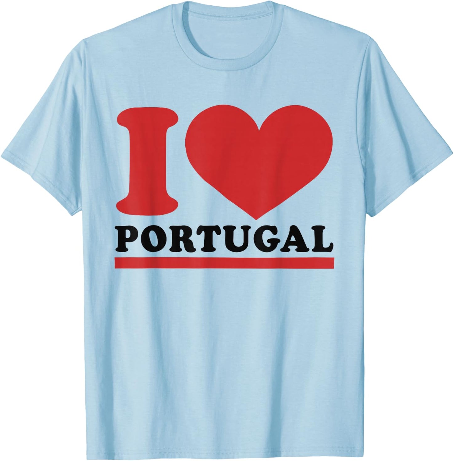 Portugal Heart - I Love Portugal T-Shirt - T-Shirt | Light Blue