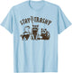 Stay Trashy Raccoon T-Shirt - T-Shirt | Light Blue
