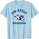 University of Wisconsin-Stout Blue Devils Arched Grandma T-Shirt - T-Shirt | Light Blue