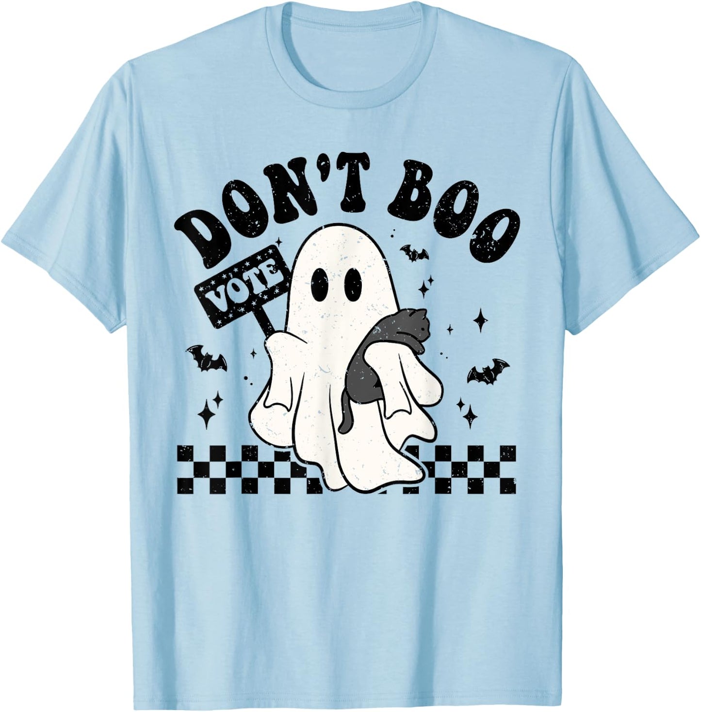 Don't Boo Vote Halloween Political T-Shirt - T-Shirt | Light Blue