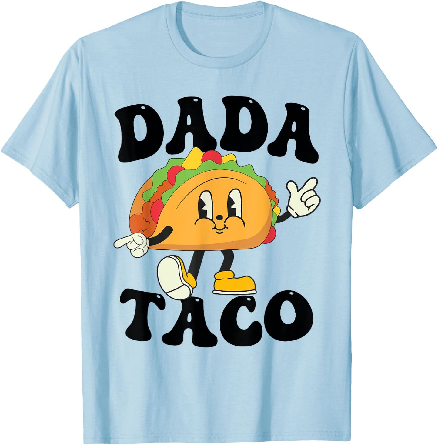 Dada of the Birthday Boy Girl Taco Mexican Birthday Family T-Shirt - T-Shirt | Light Blue