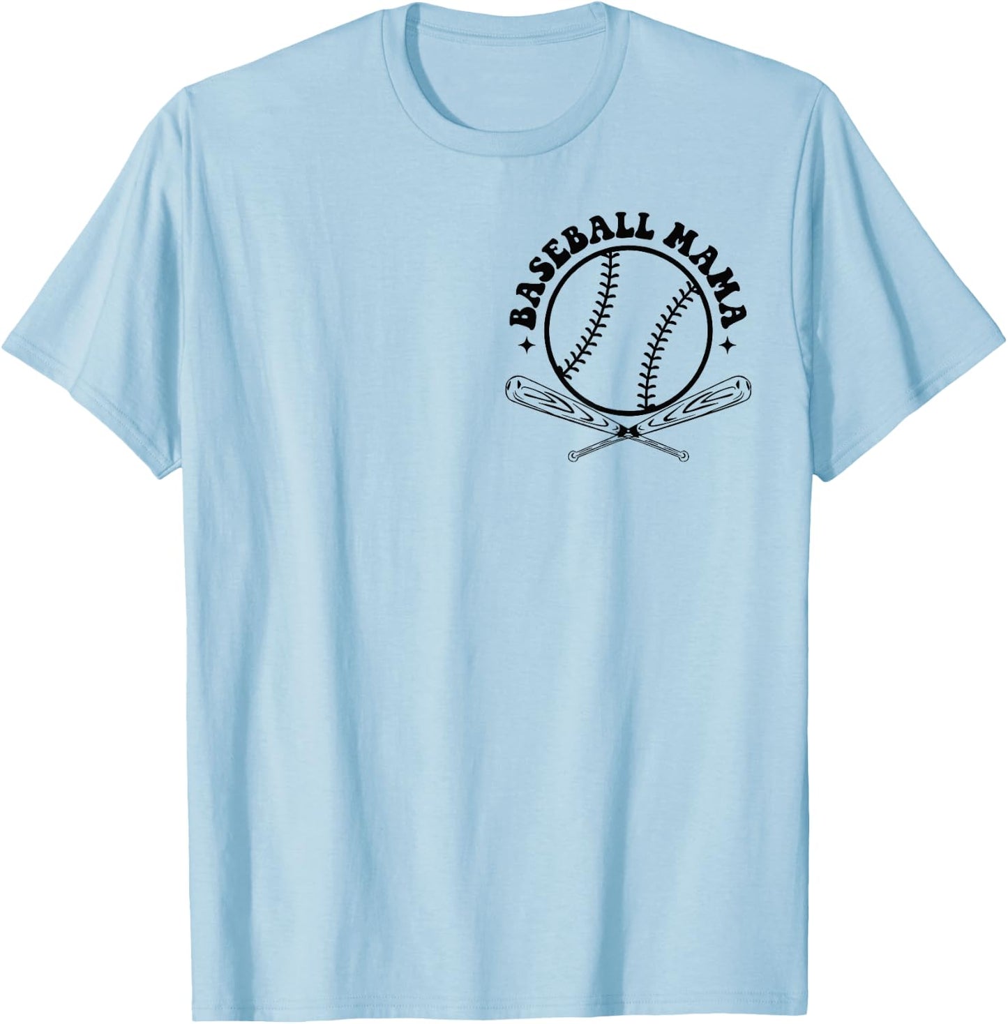 (2sided Front+Back) My Boy might not always swing but I do T-Shirt - T-Shirt | Light Blue