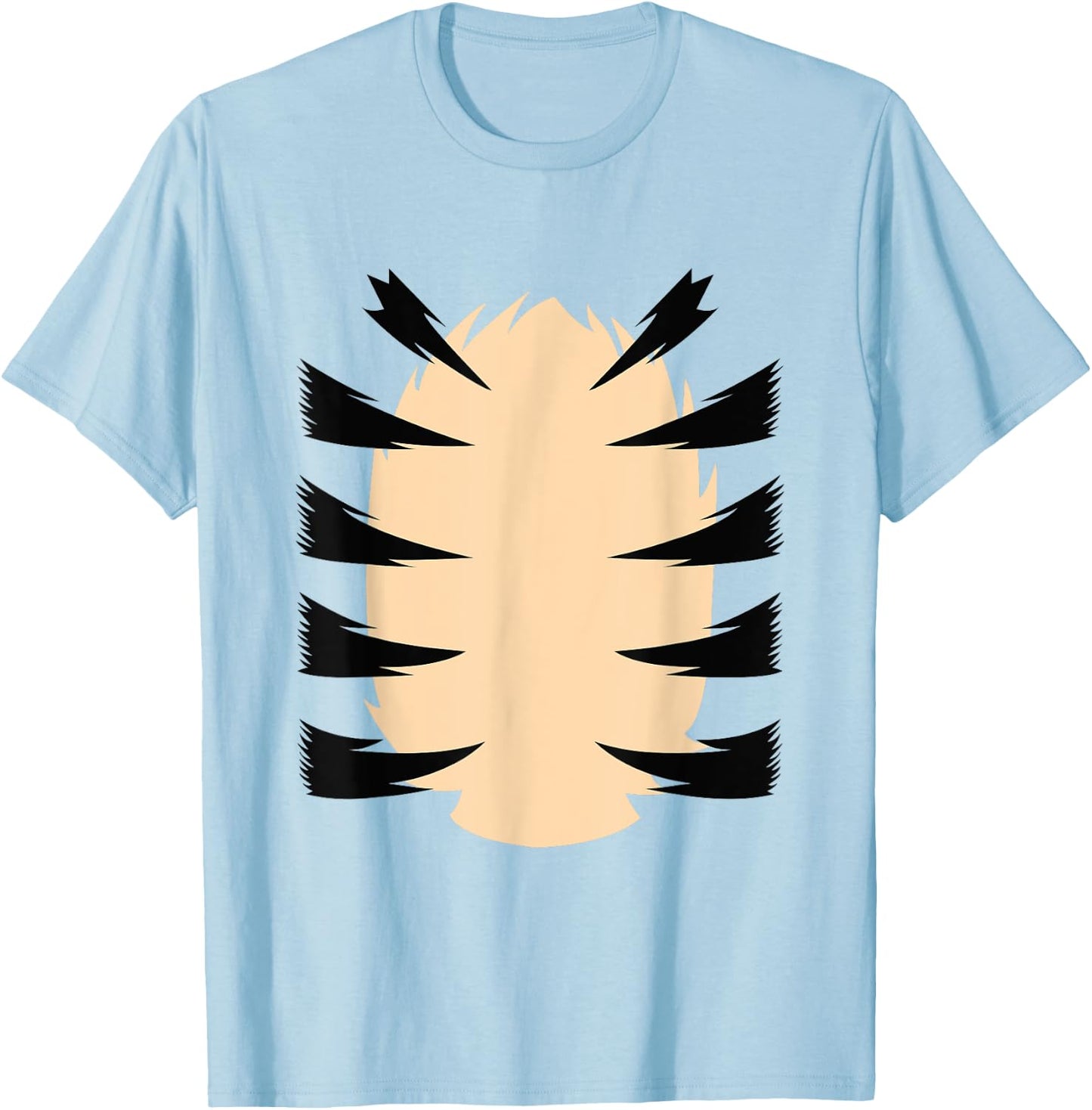 Funny Halloween Cute Tiger Belly Tiger Costume T-Shirt - T-Shirt | Light Blue