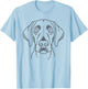 Line Art American Foxhound Foxhounds T-Shirt - T-Shirt | Light Blue