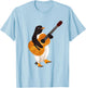 Penguin Arctic Bird Acoustic Guitar - Guitarist T-Shirt - T-Shirt | Light Blue