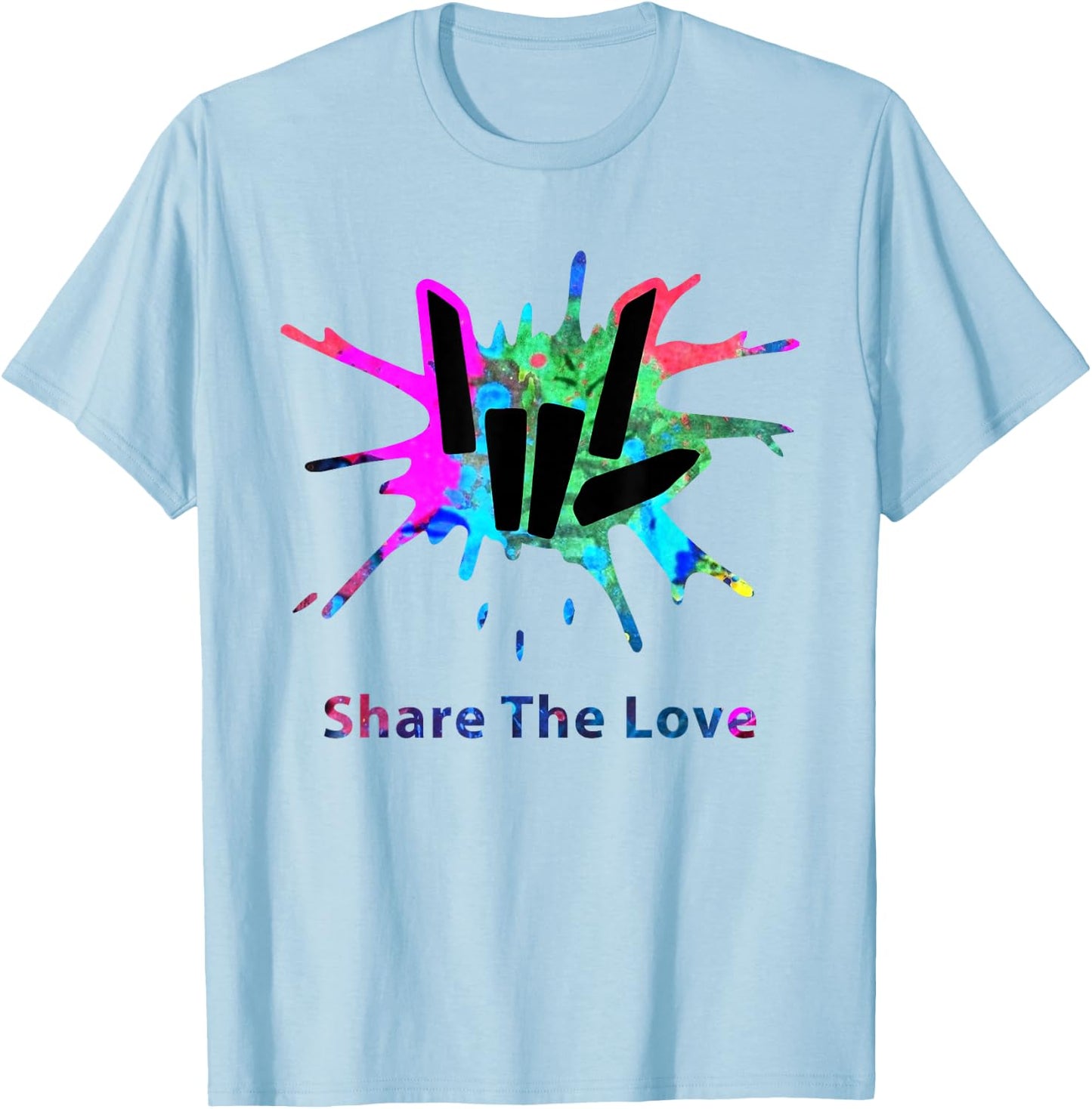 Share Love for Kids and Young T-Shirt - T-Shirt | Light Blue