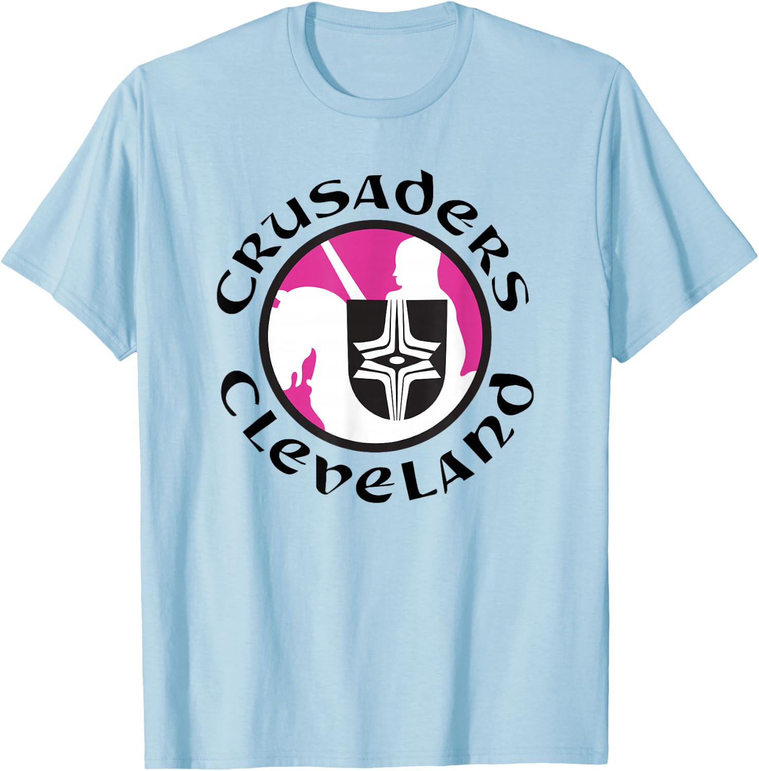 Retro Hockey - Cleveland Crusaders Hockey Team - WHA 70s T-Shirt - T-Shirt | Light Blue