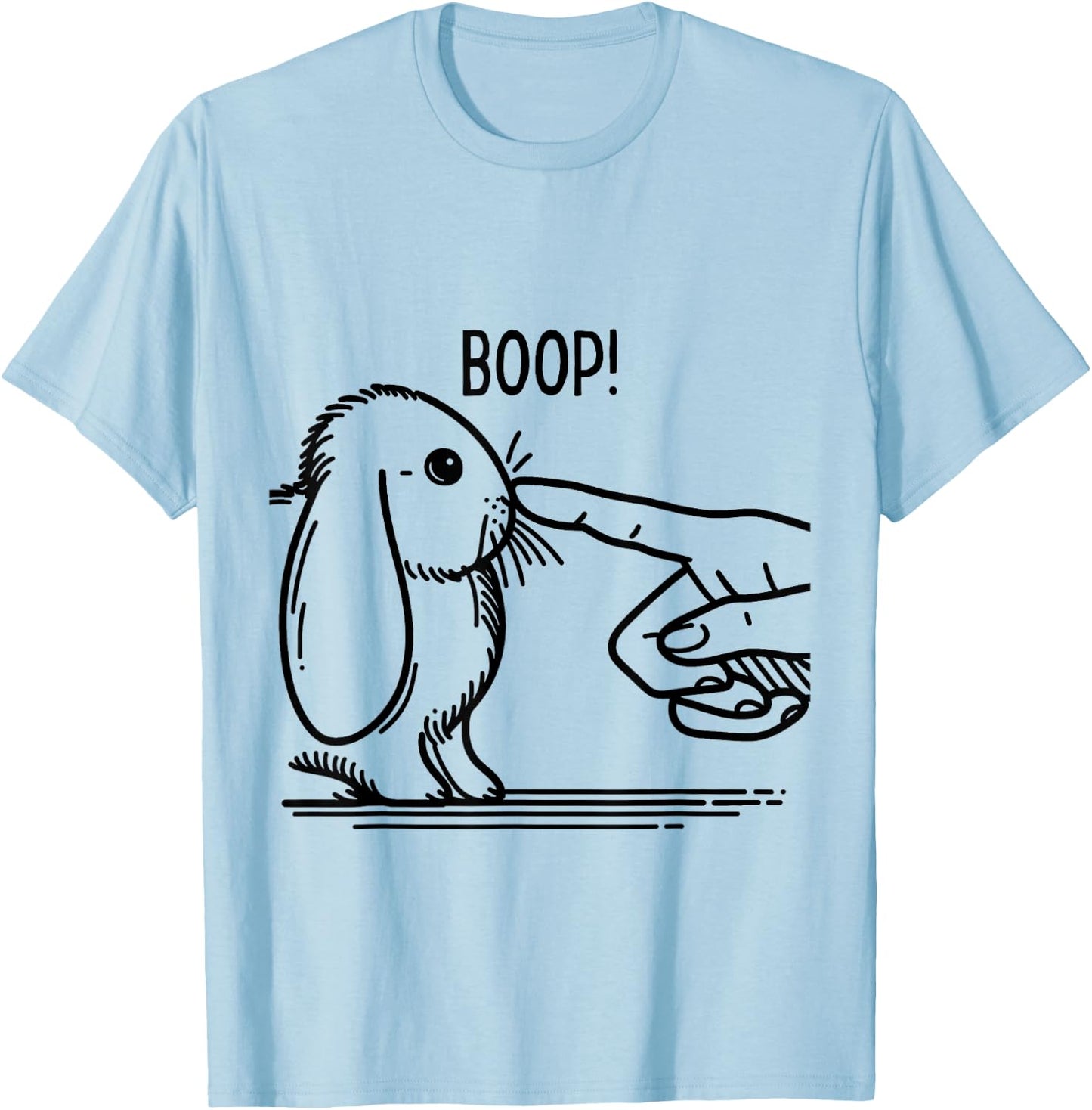 Boop Holland Lop Rabbit Men Women Kids Bunny Lover T-Shirt - T-Shirt | Light Blue