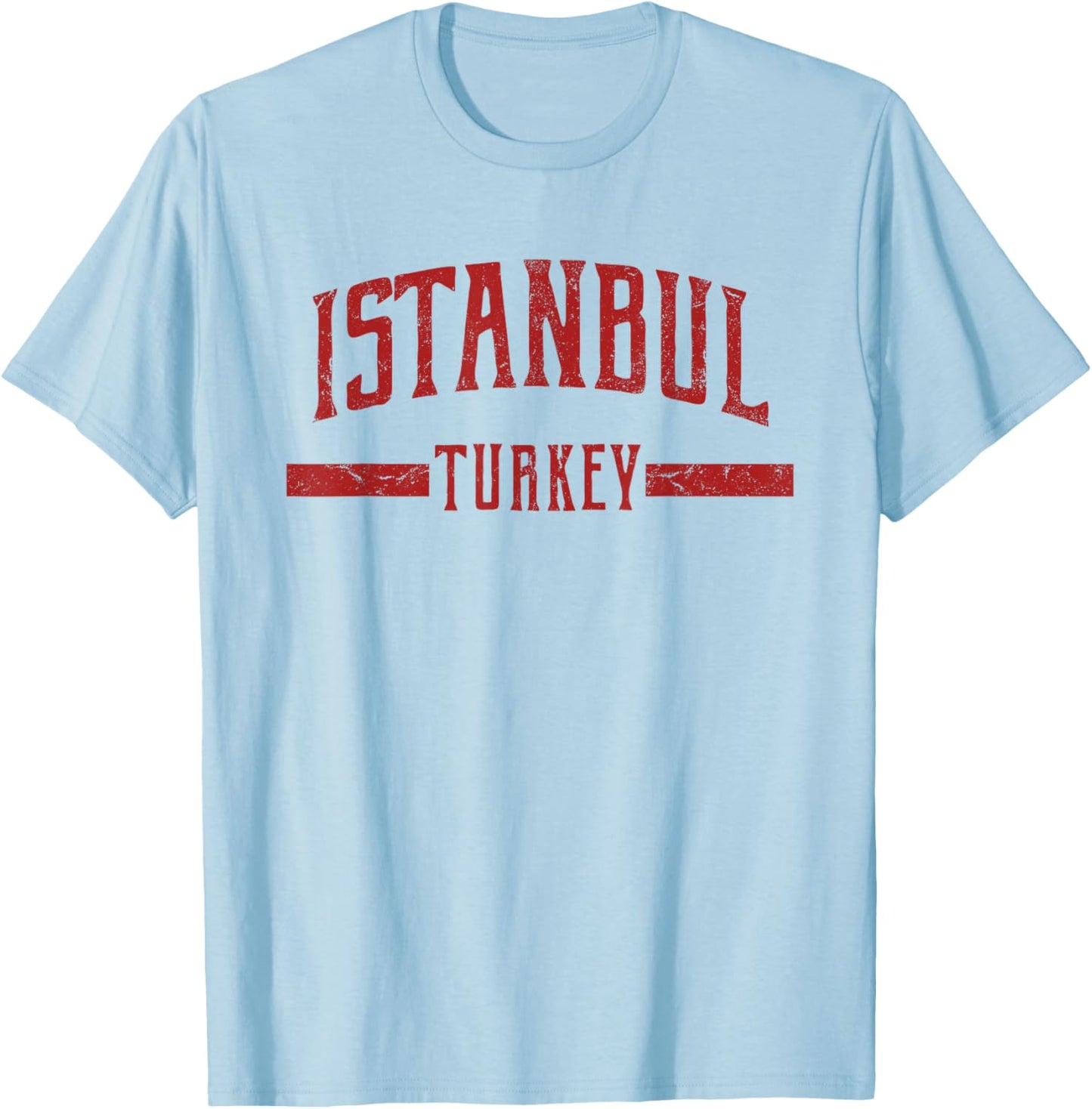 Turkey Line Apparel Istanbul Distressed Vintage T-Shirt - T-Shirt | Light Blue