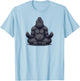 Gorilla Yoga Relax Silverback Gorilla T-Shirt - T-Shirt | Light Blue