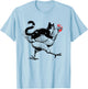 Tuxedo Cat on a Chicken Funny tuxedo cat riding a chicken Women Girls Kids T-Shirt - T-Shirt | Light Blue