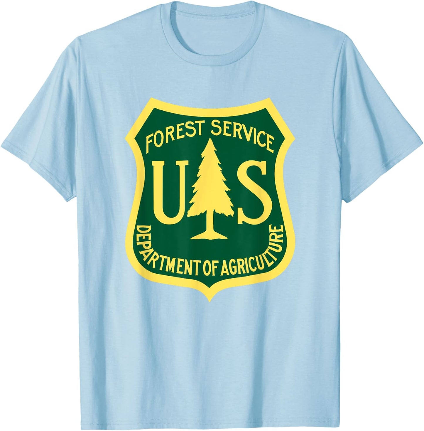 U.S Forest Service | Classic Logo T-Shirt - T-Shirt | Light Blue
