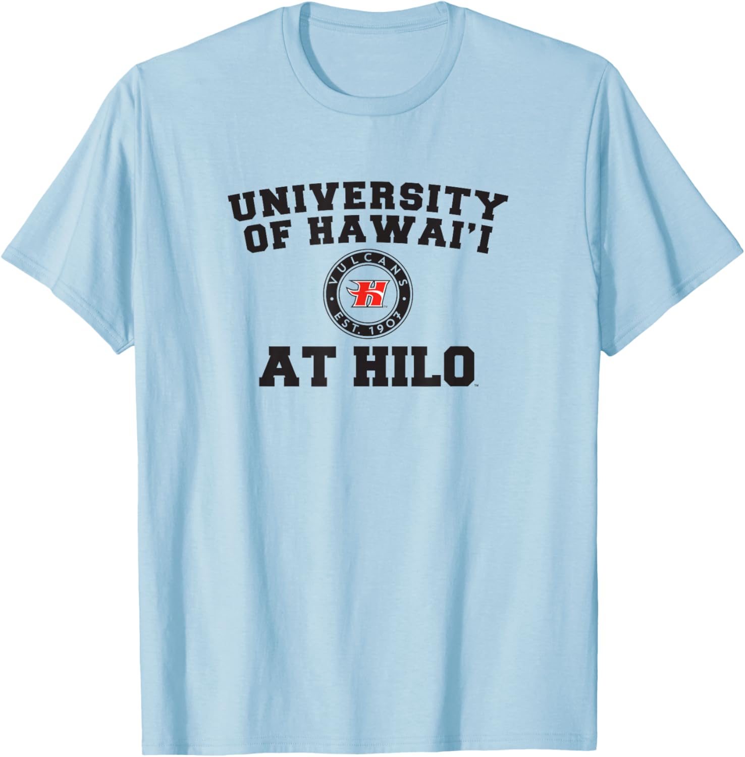 University of Hawaii at Hilo Vulcans Circle Logo T-Shirt - T-Shirt | Light Blue