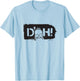 The Simpsons Homer Iconic Phrase D'OH Graffiti Big Logo T-Shirt - T-Shirt | Light Blue
