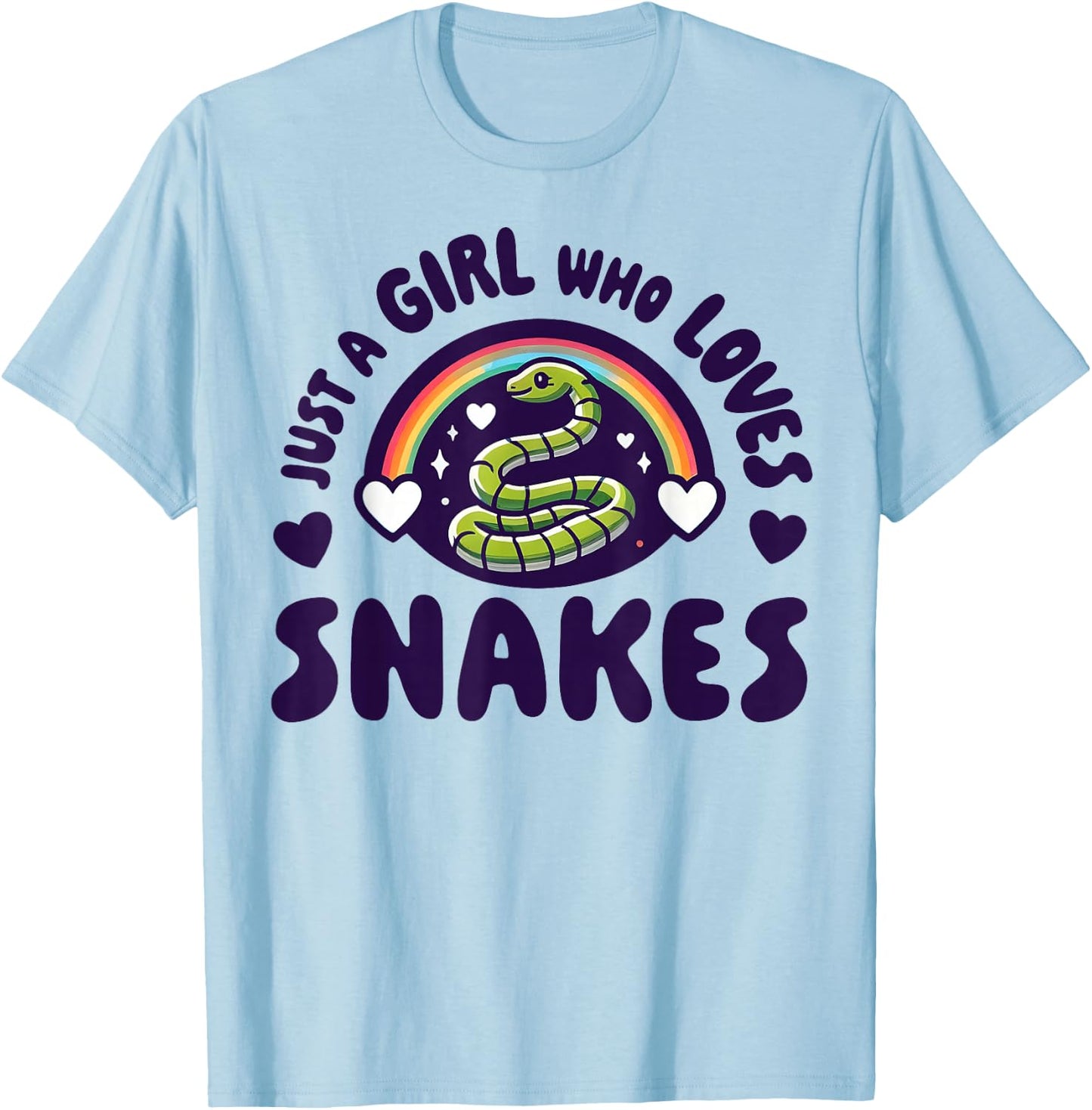 Snake Girl - Snake Women - I Love My Snake T-Shirt - T-Shirt | Light Blue