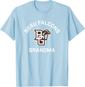 Campus Lab BGSU Falcons Orange -Adults Short Sleeve , Small T-Shirt - T-Shirt | Light Blue