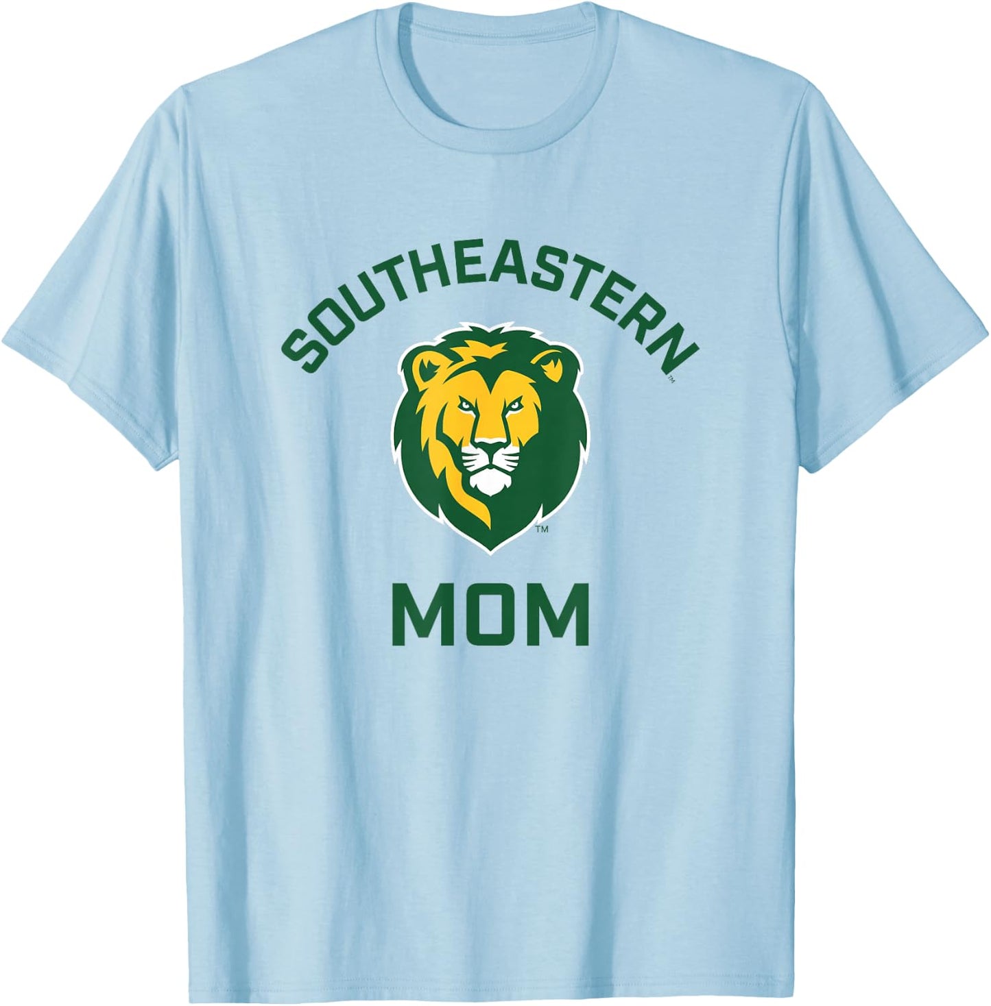 Southeastern Louisiana University Lions Arched Mom T-Shirt - T-Shirt | Light Blue