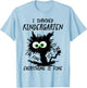 Funny Kindergarten Grad 2026 I Survived Kindergarten T-Shirt - T-Shirt | Light Blue