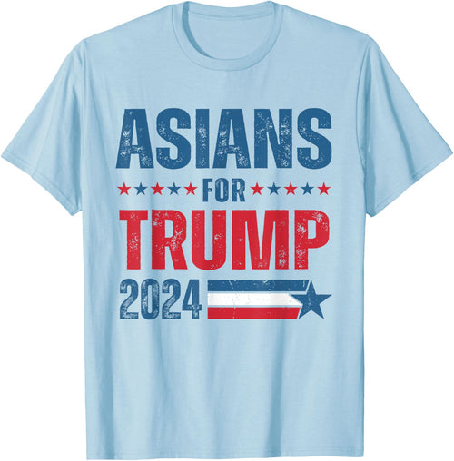 Asians For Trump 2024 Respublican US Flag