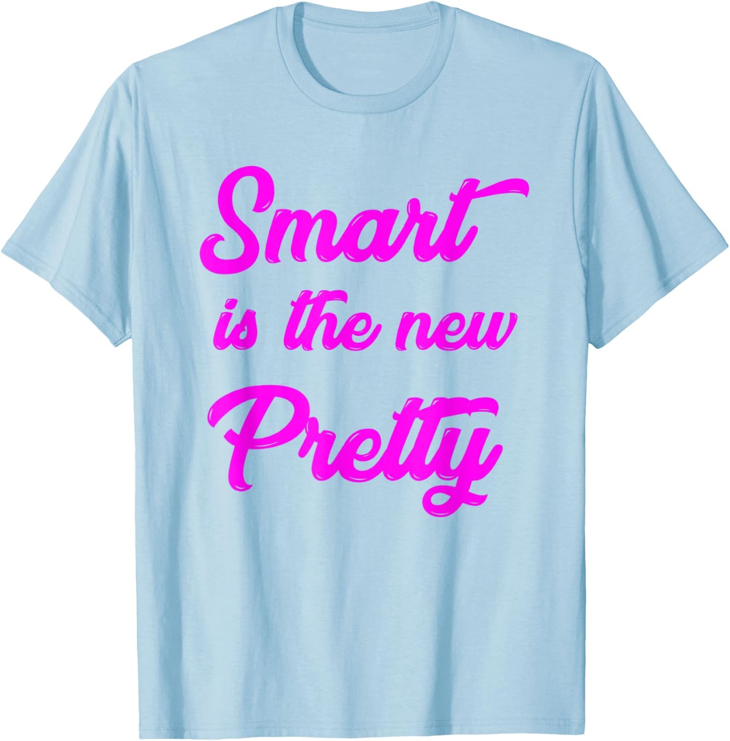 Girl Power Shirts for Little Girls Smart is the New Pretty T-Shirt - T-Shirt | Light Blue