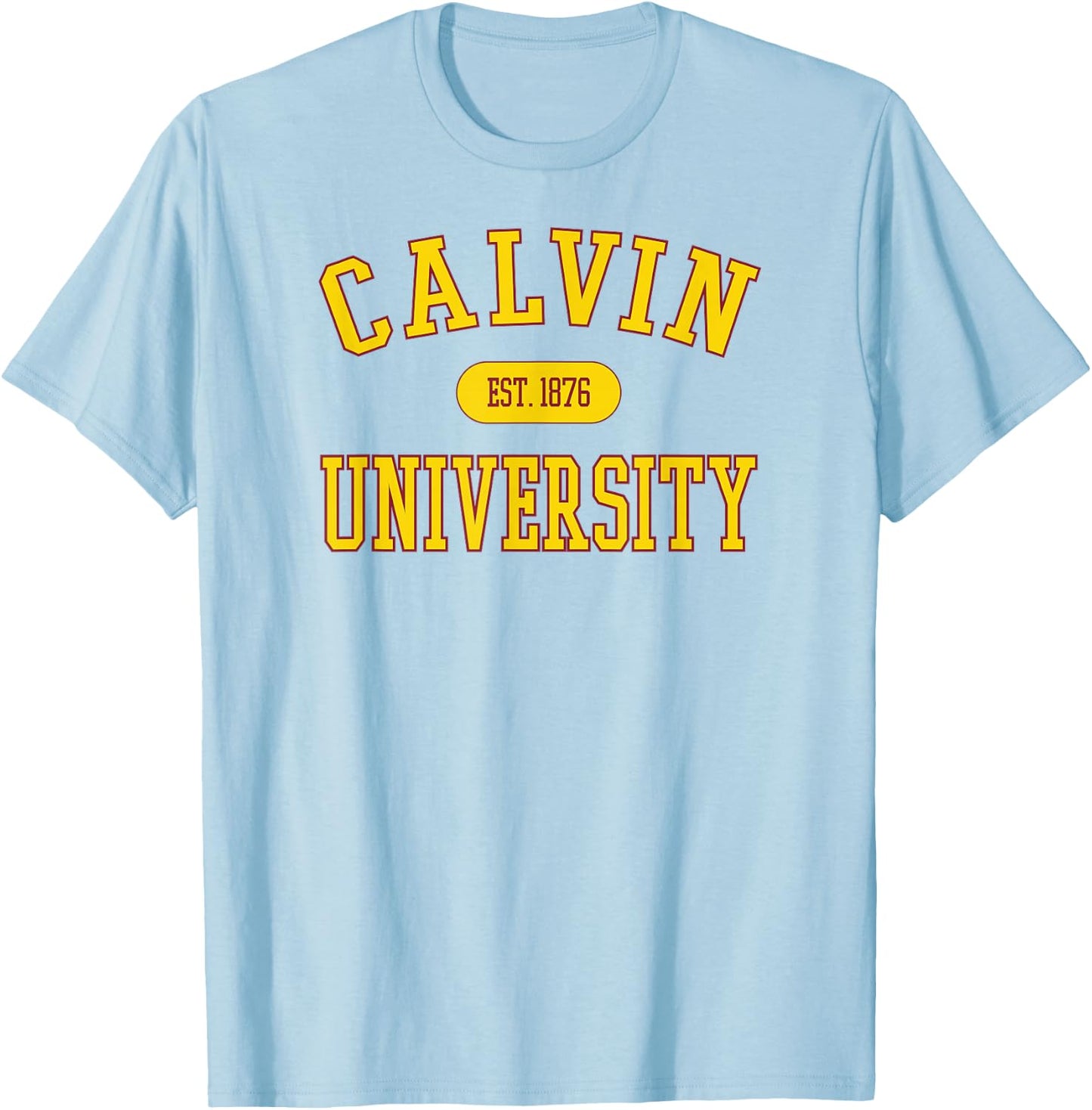 Calvin Knights Varsity Gray Officially Licensed T-Shirt - T-Shirt | Light Blue