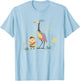 Disney Pixar Up Happy Cute Russell and Kevin Chest Logo T-Shirt - T-Shirt | Light Blue