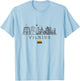Vintage Vilnius Lithuania Vacation | Lithuania Lover T-Shirt - T-Shirt | Light Blue