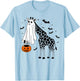 Funny Halloween Giraffe Ghost Costume Trick Or Treat T-Shirt - T-Shirt | Light Blue