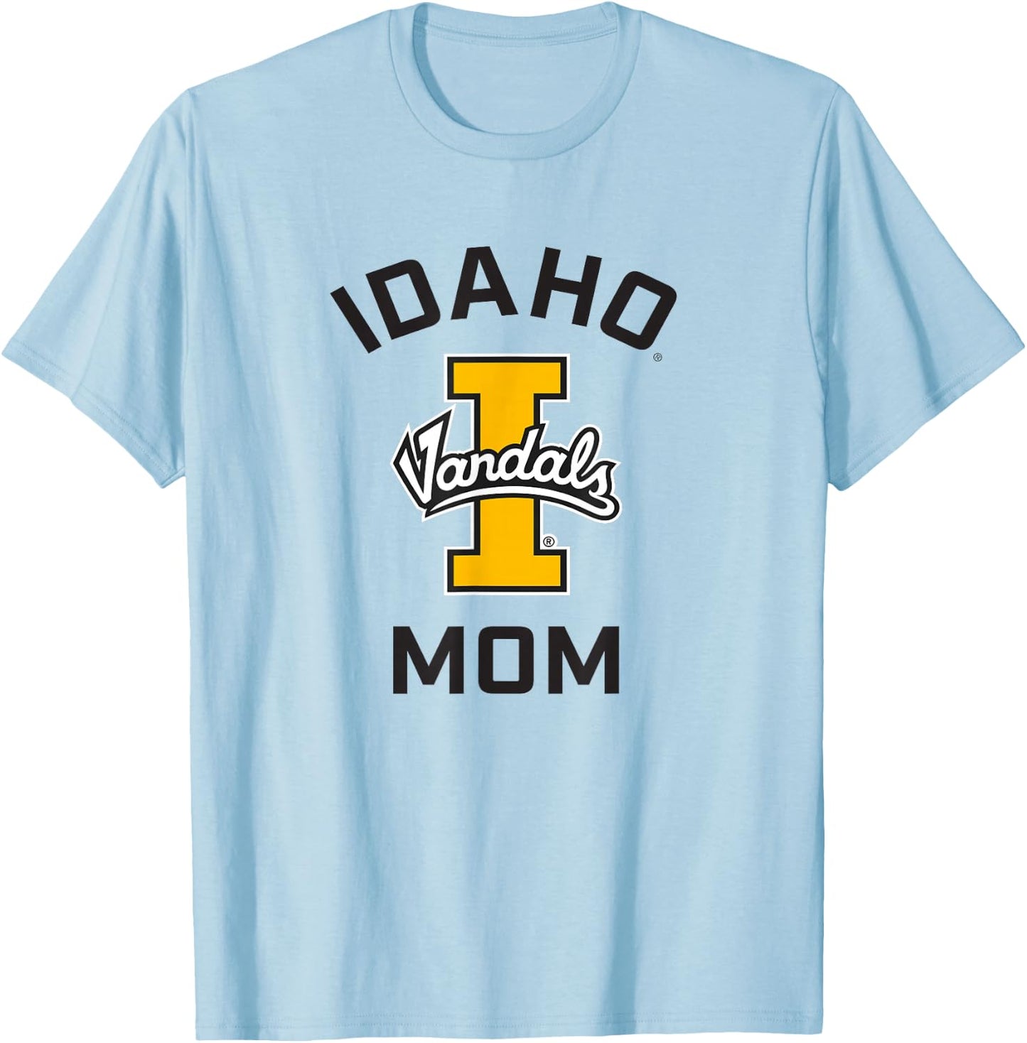 University of Idaho Vandals Arched Mom T-Shirt - T-Shirt | Light Blue