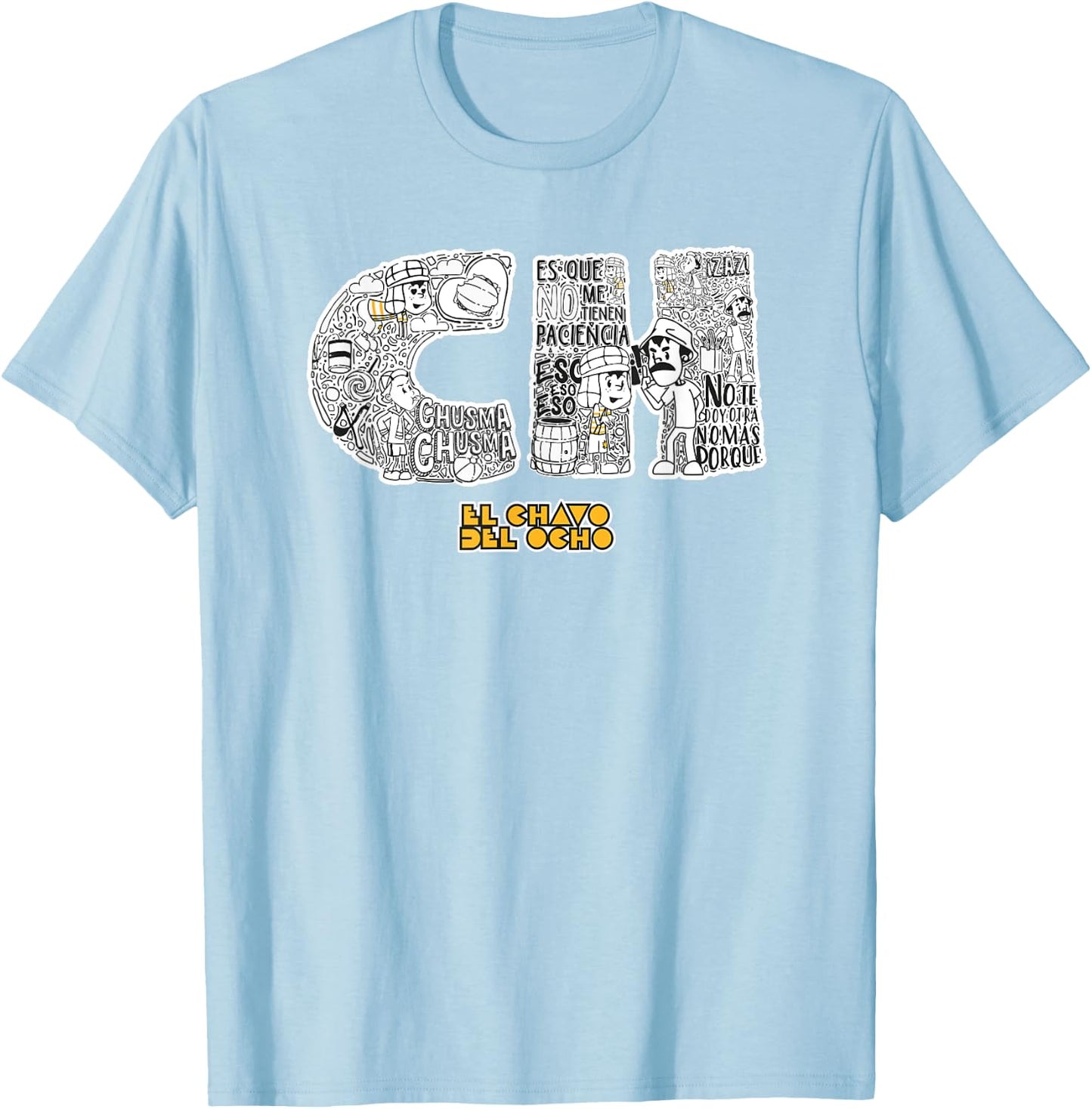 El Chavo - Colorful Desings for Kids, Teen, Women & Men T-Shirt - T-Shirt | Light Blue