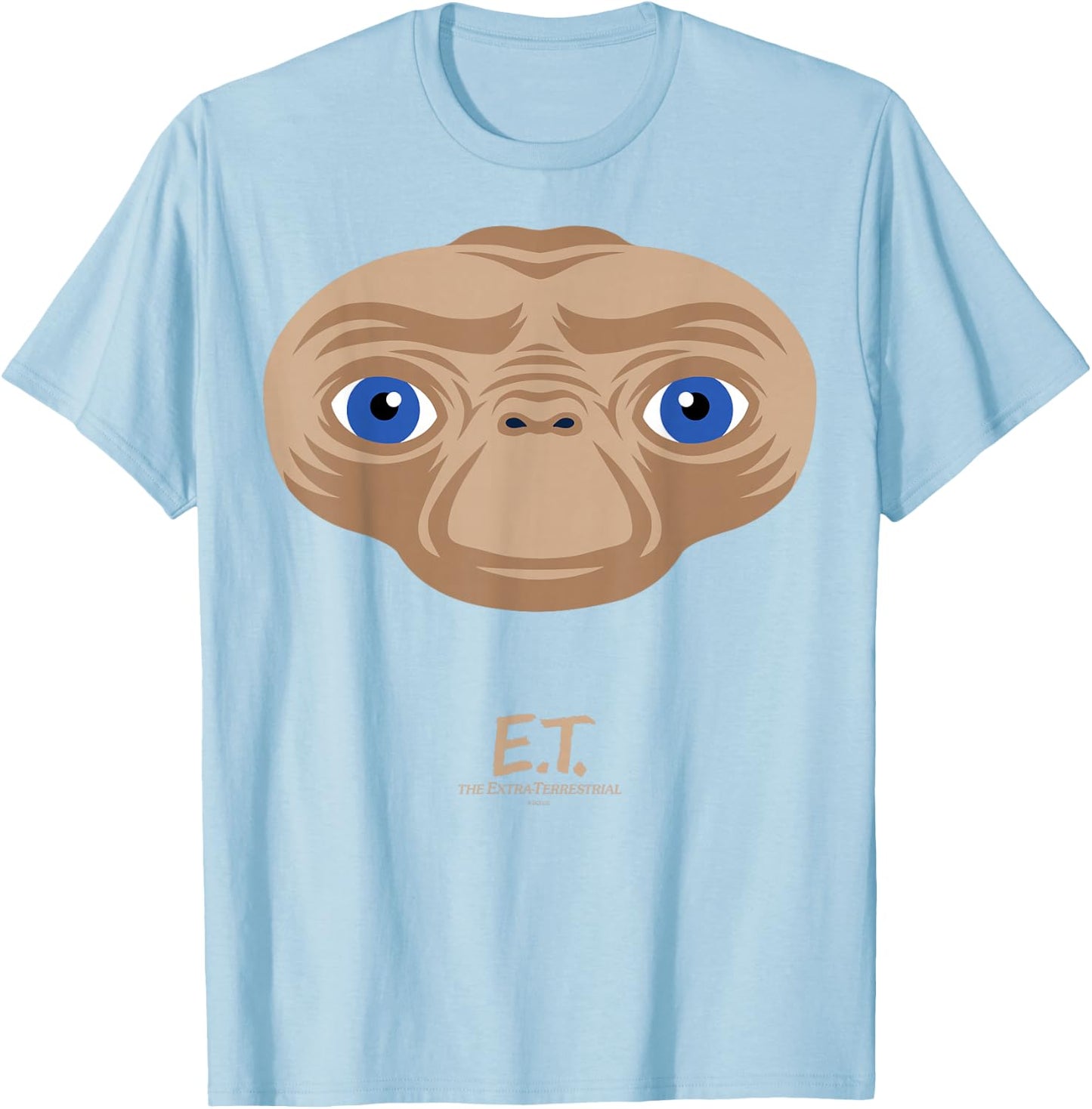 E.T. the Extra-Terrestrial Big Face Stylized T-Shirt - T-Shirt | Light Blue