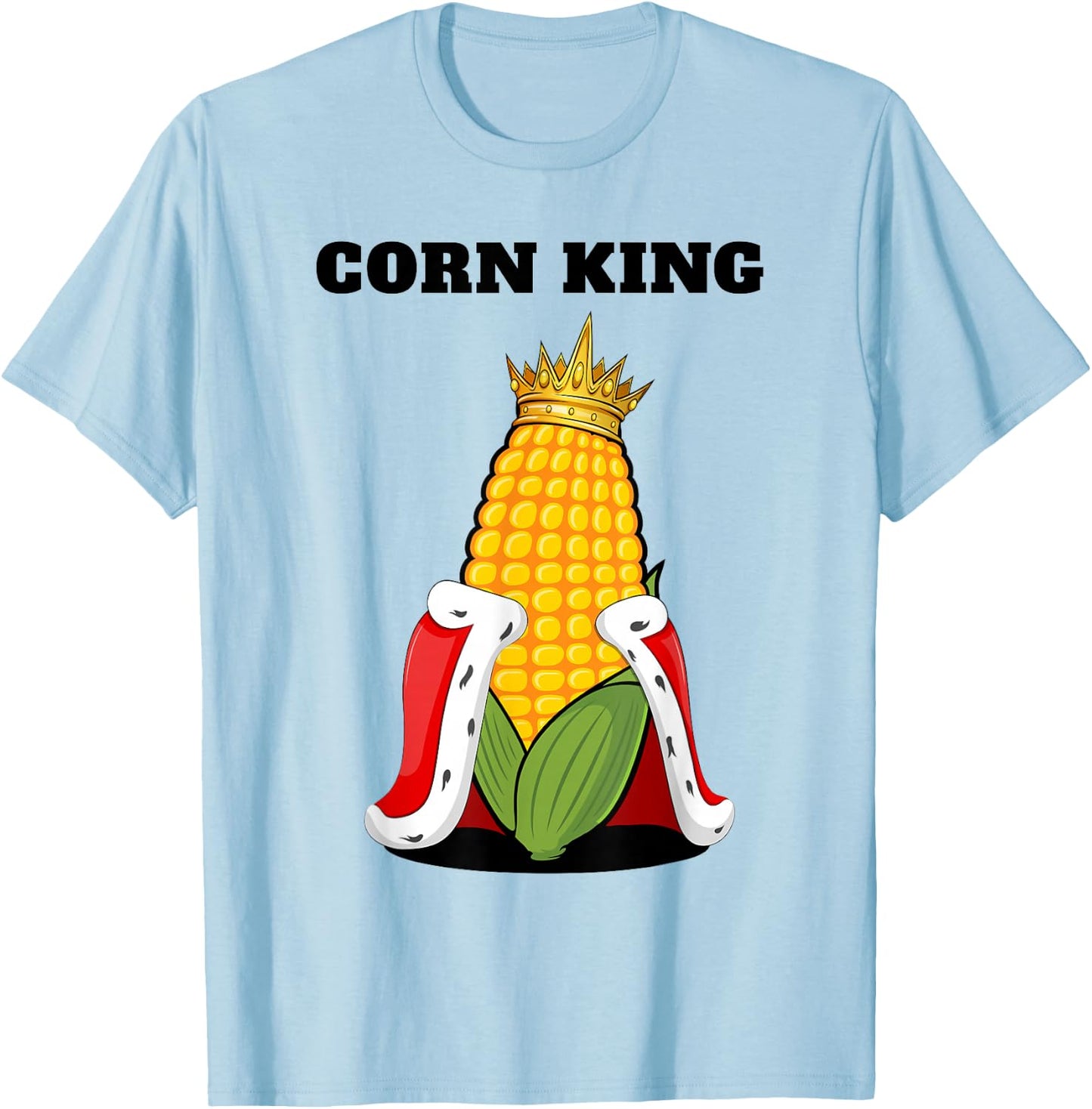 Corn King | Corn Lover Sweetcorn Shirt Corn T-Shirt - T-Shirt | Light Blue