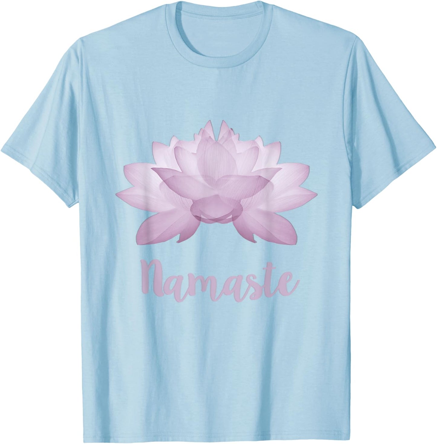 Lotus Namaste Yoga and girls T-Shirt - T-Shirt | Light Blue