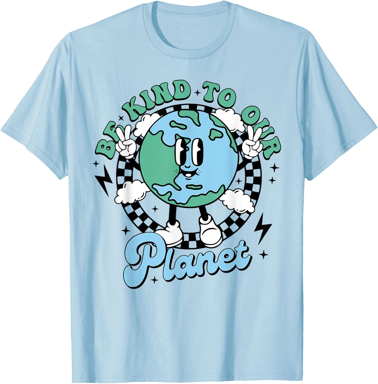 Be Kind To Our Planet T-Shirt - T-Shirt | Light Blue