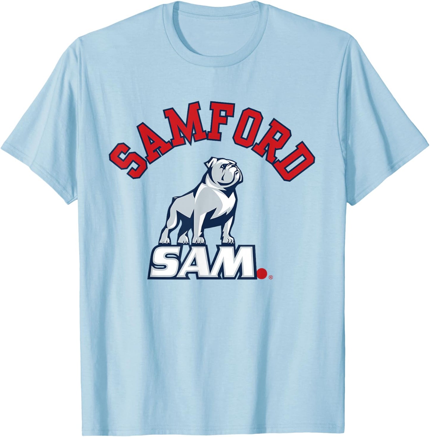 Samford Bulldogs | Official NCAA Merch | NCAFSAM04 T-Shirt - T-Shirt | Light Blue