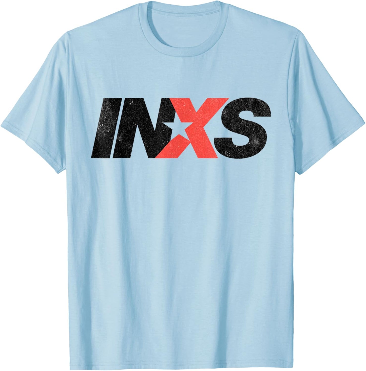 INXS – EW Logo White T-Shirt - T-Shirt | Light Blue