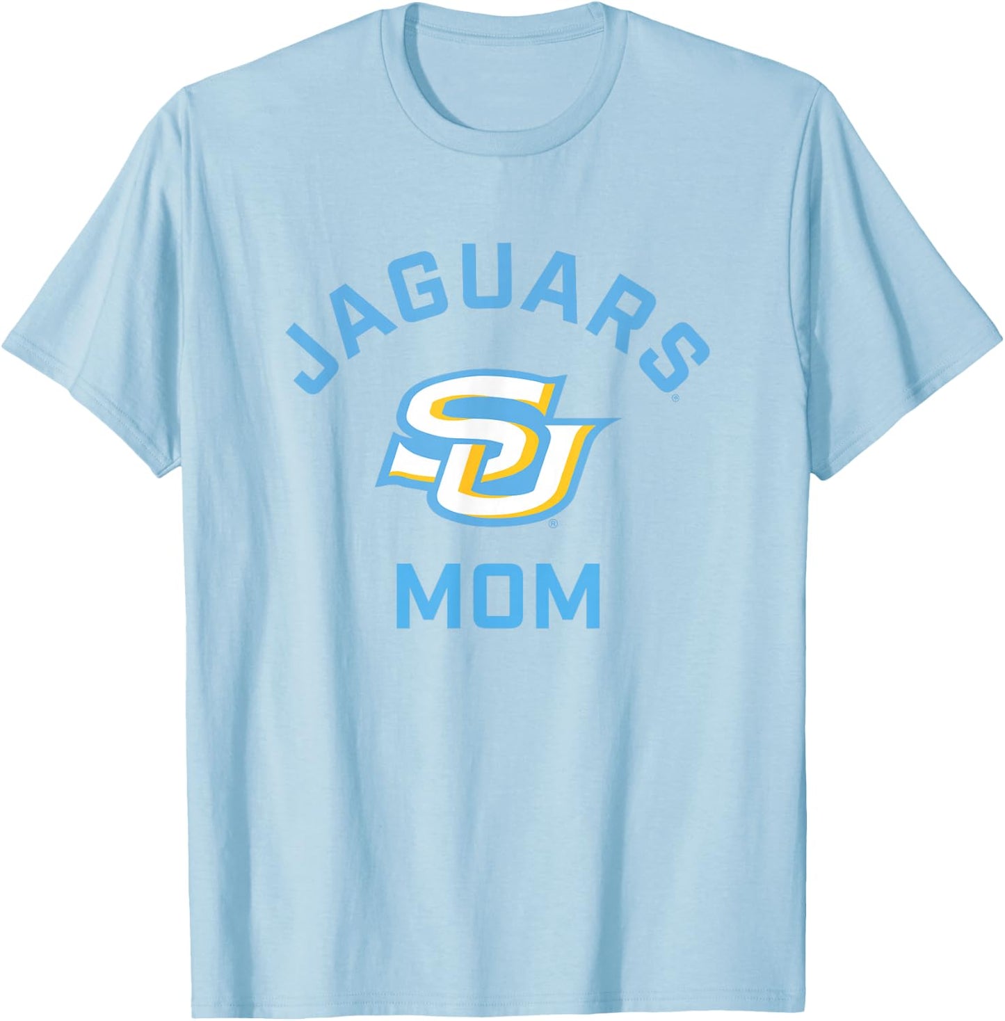 Southern University Jaguars Arched Mom T-Shirt - T-Shirt | Light Blue