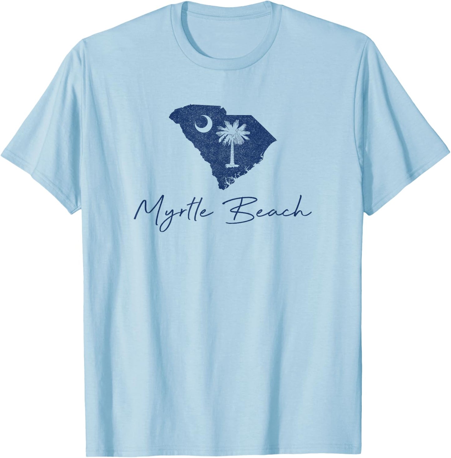 Myrtle Beach South Carolina SC Vacation Souvenir T-Shirt - T-Shirt | Light Blue