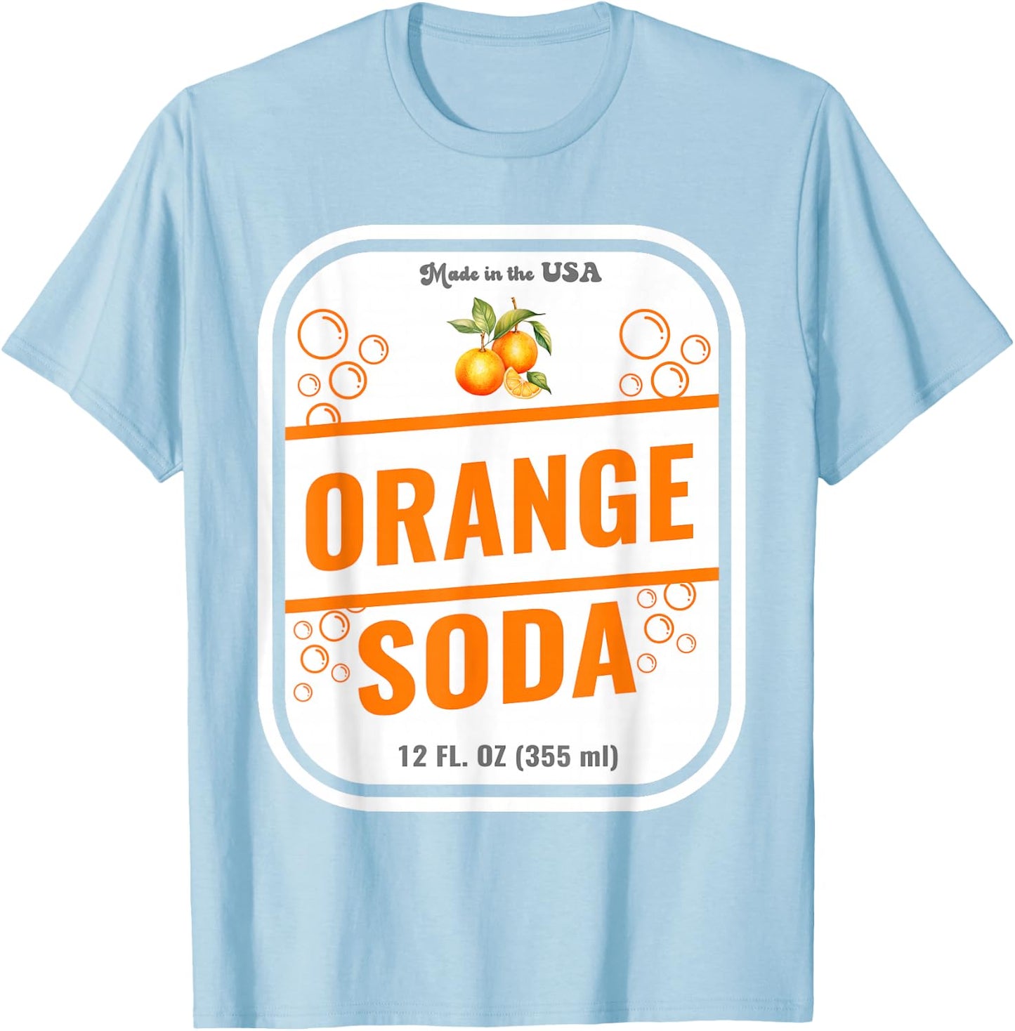 Halloween Costume Orange Soda Unique Group Costume Idea T-Shirt - T-Shirt | Light Blue
