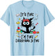 Teacher It's Fine I'm Fine Everything Is Fine Back To School Men Women Girls Kids T-Shirt - T-Shirt | Light Blue