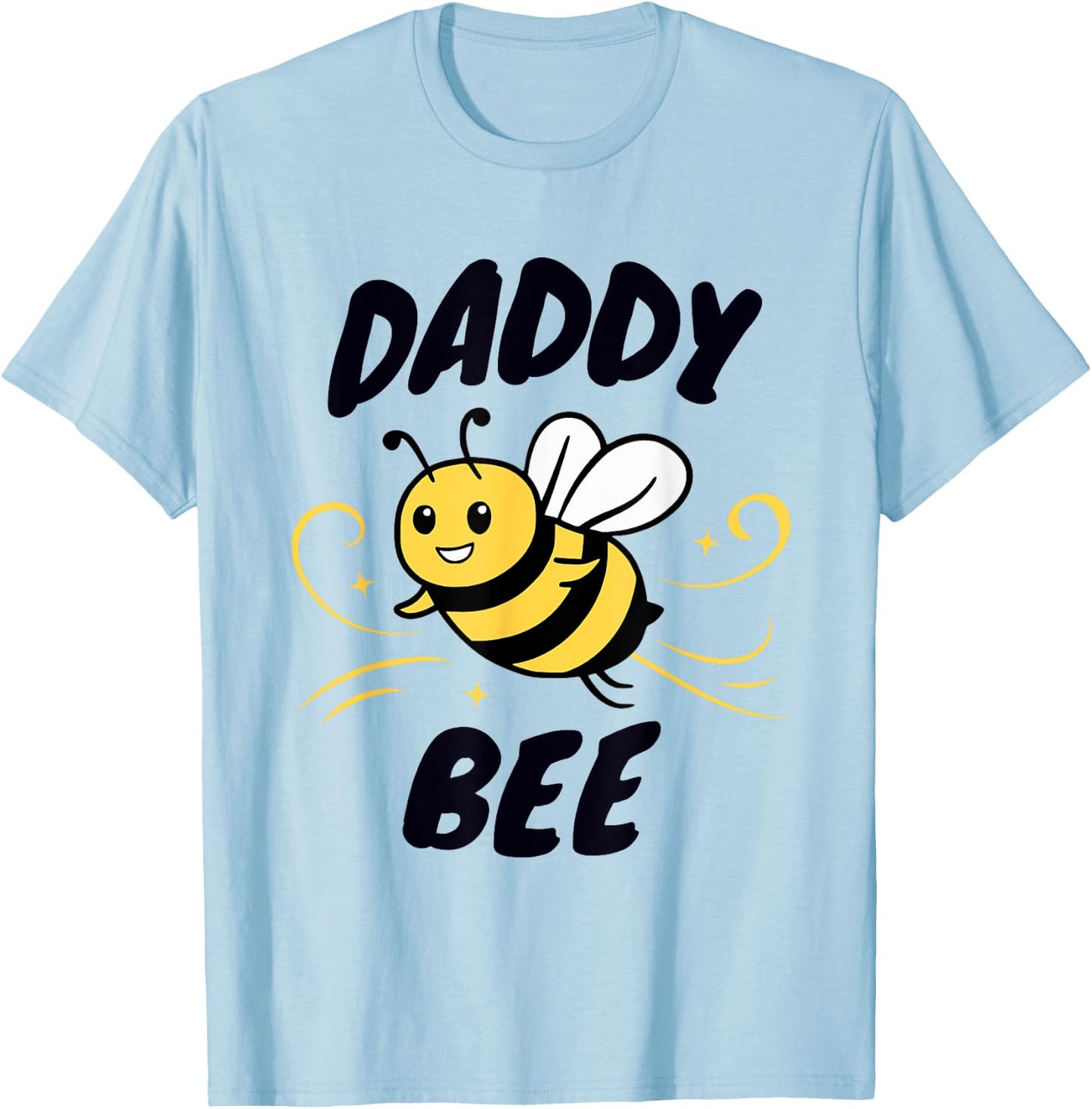 Family Bee Shirts Dad Daddy Bee Themed Birthday Party T-Shirt - T-Shirt | Light Blue