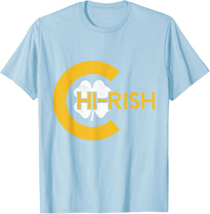 Chirish Chicago Irish Saint Patricks Day T-Shirt - T-Shirt | Light Blue
