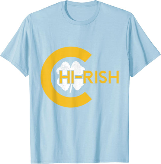 Chirish Chicago Irish Saint Patricks Day T-Shirt - T-Shirt | Light Blue