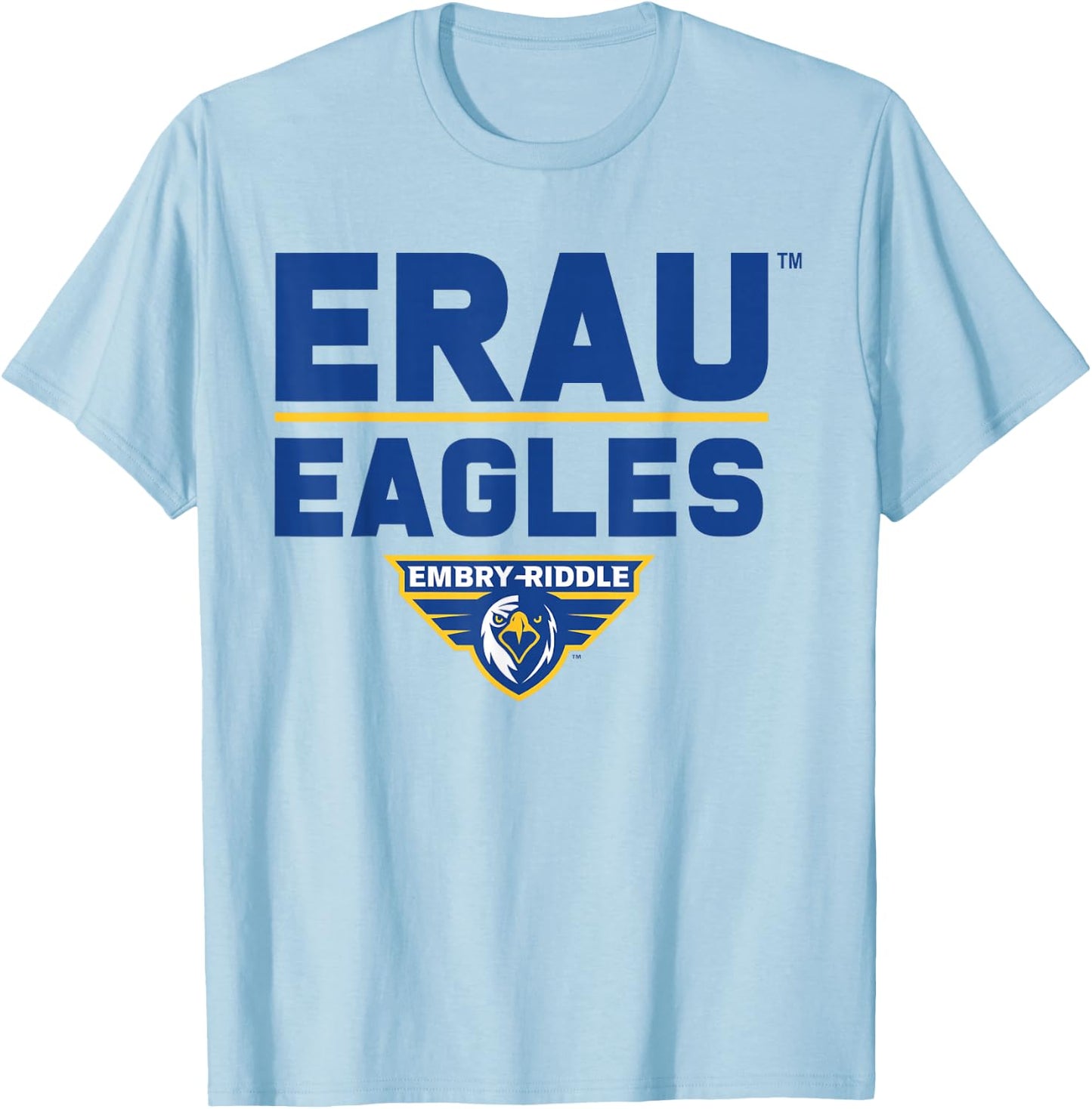 Embry Riddle Eagles | Official NCAA Merch | NCAFEMB003 T-Shirt - T-Shirt | Light Blue