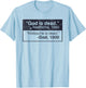 God Is Dead - Nietzsche, 1883 Nietzsche Is Dead - God,1900 T-Shirt - T-Shirt | Light Blue