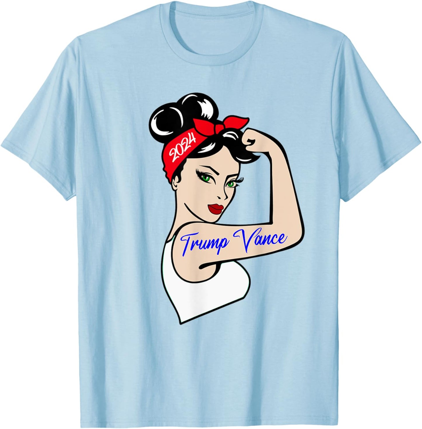 Trump Vance 2024 Election 24 Donald Trump VP President Women T-Shirt - T-Shirt | Light Blue