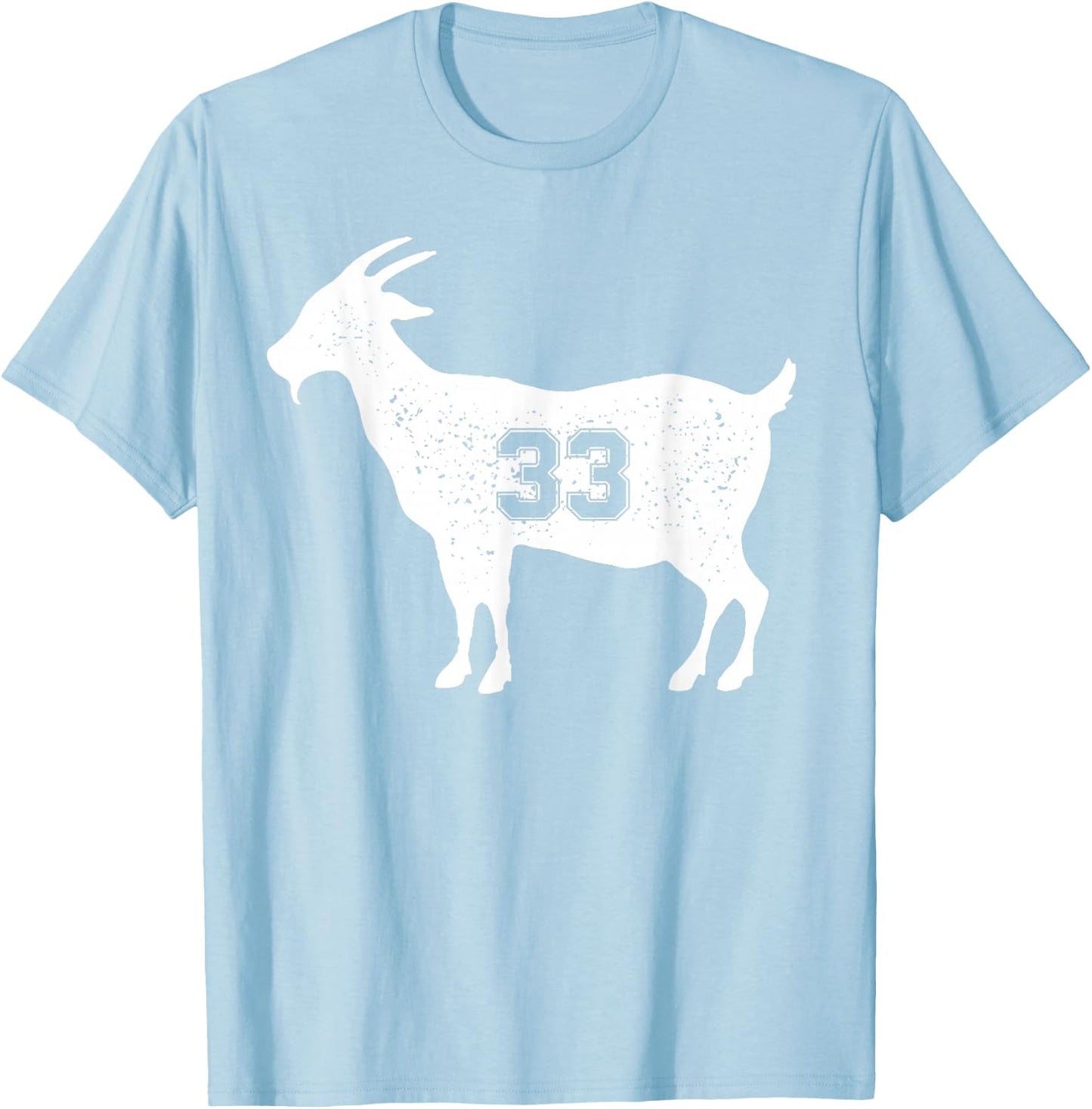 Vintage Distressed Goat 33 Apparel Goat 33 T-Shirt - T-Shirt | Light Blue