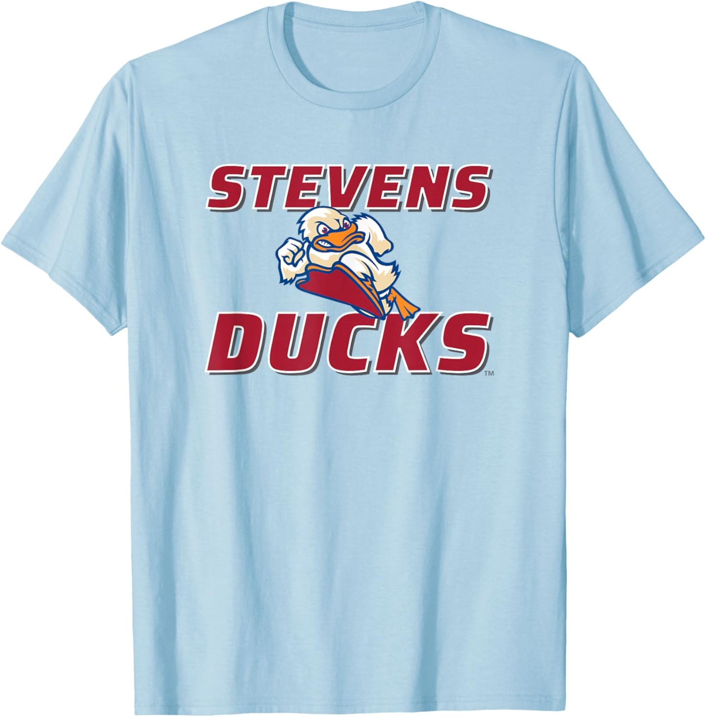 Stevens Institute of Technology Stevens Ducks Logo T-Shirt - T-Shirt | Light Blue